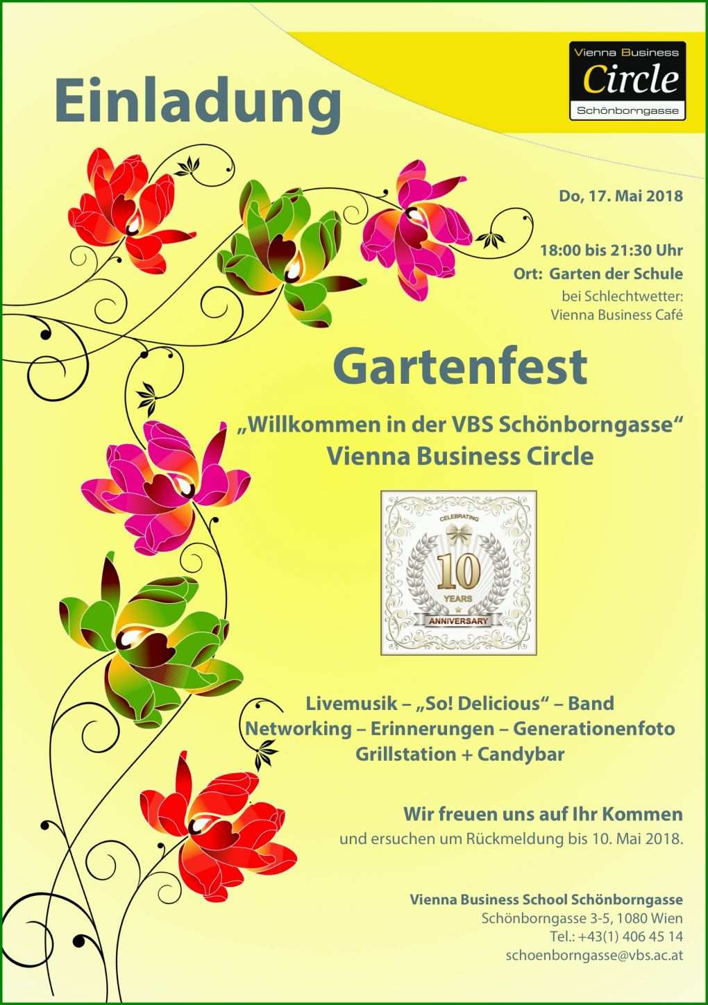 Neue Version Gartenfest Einladung Vorlage 1747x2480