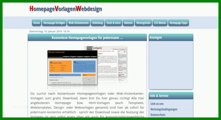 Selten Homepage Design Vorlagen 777x423