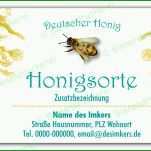 Angepasst Honig Etiketten Vorlagen 1920x1024