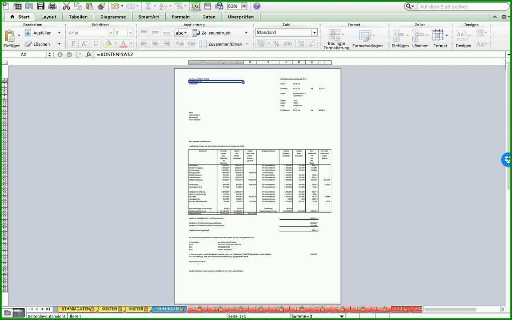 Schockieren Nebenkostenabrechnung Vorlage Excel Kostenlos 2560x1600