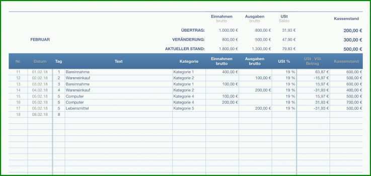 Toll Kassenbuch Vorlage 2018 2034x968