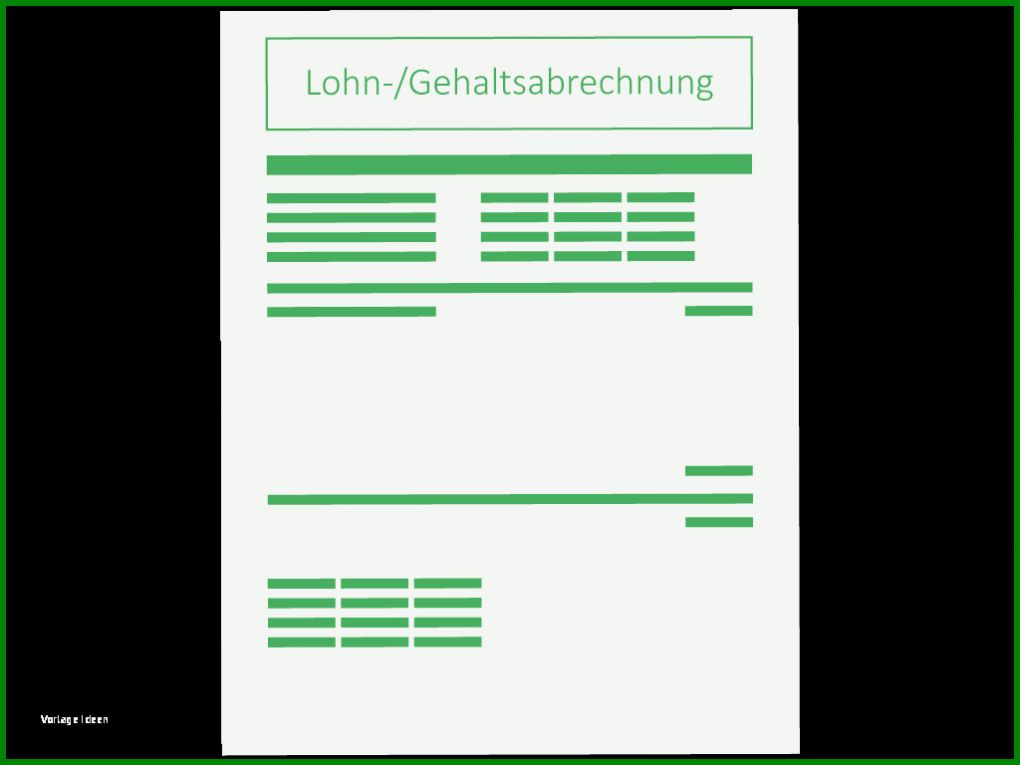 Exklusiv Lohnabrechnung Vorlage 1024x768