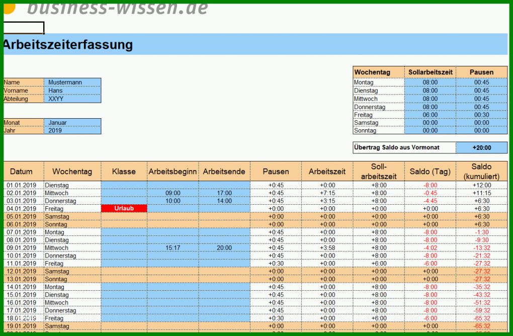 Einzigartig Arbeitszeiterfassung Excel Vorlage 1246x816