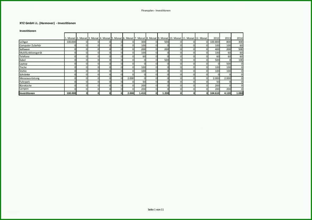 Faszinierend Businessplan Excel Vorlage Kostenlos 1754x1240