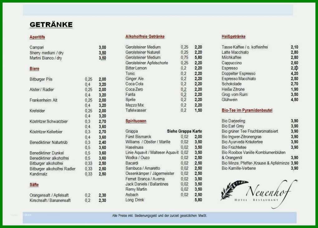 Erstaunlich Getränkekarte Vorlage Pdf 1104x794