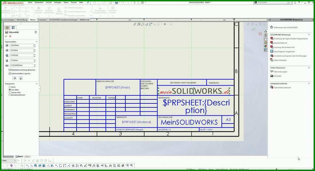 Singular solidworks Zuschnittliste Vorlage 2048x1113