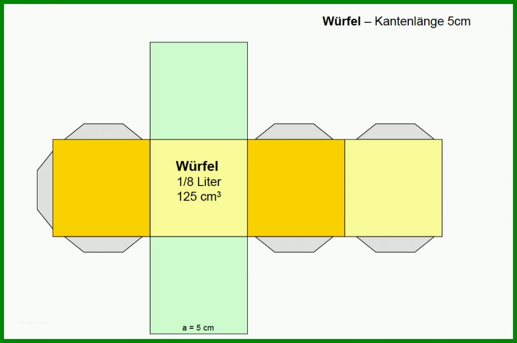 Bestbewertet Würfel Basteln Vorlage 1158x769