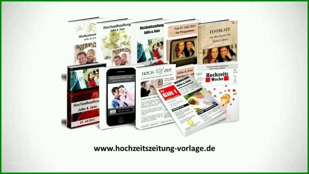 Erschwinglich Hochzeitszeitung Vorlage 1280x720