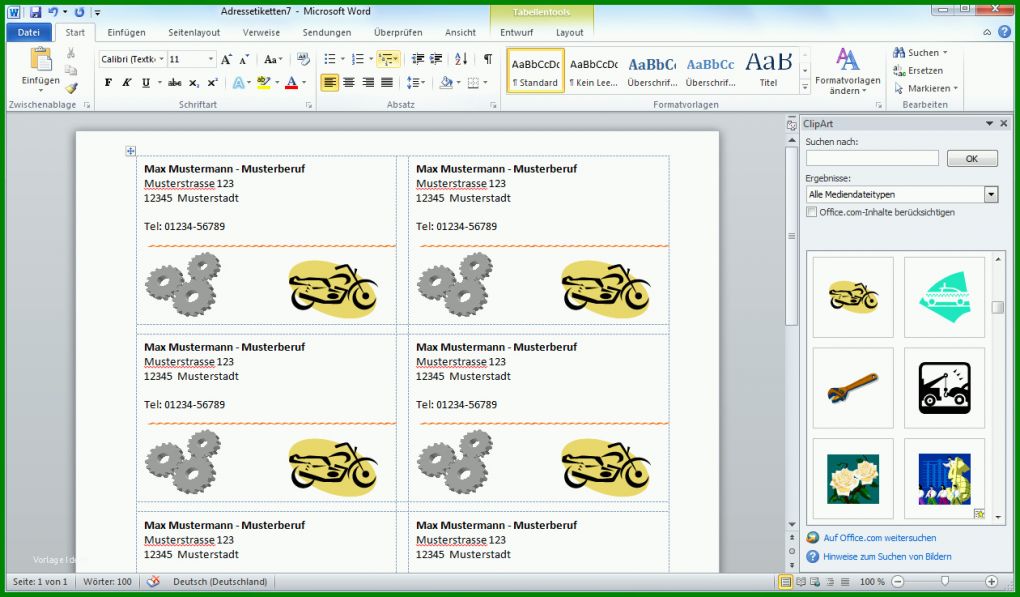 Einzigartig Microsoft Office Visitenkarten Vorlagen 1260x737