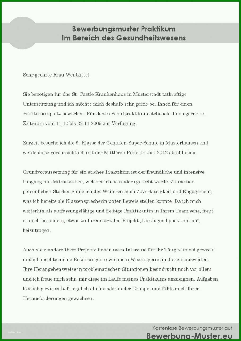 Ideal Praktikumsbescheinigung Schülerpraktikum Vorlage 1240x1754