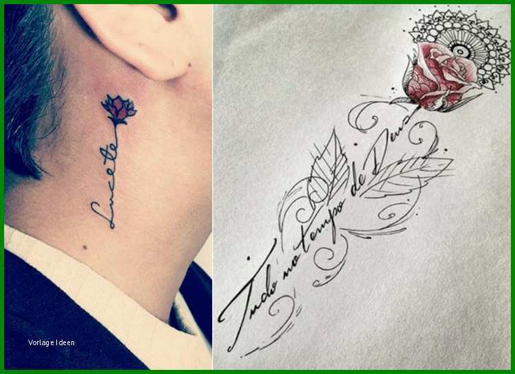 Erstaunlich Tattoo Ideen Rosenranke Tattoo Spruch Hals Schrift 882276