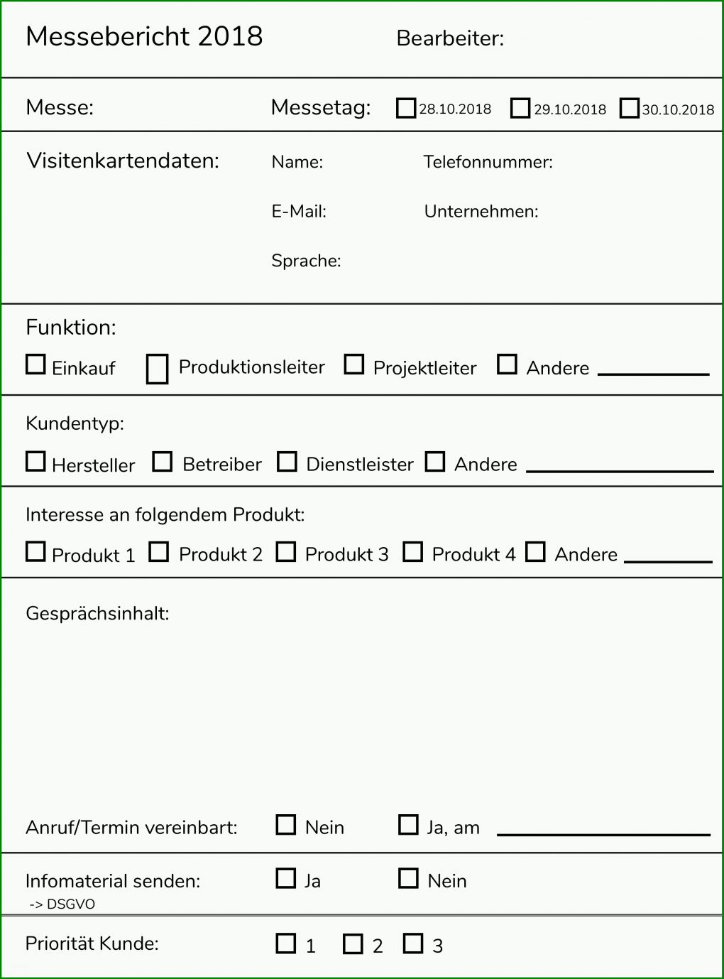 Sensationell Vorlage Besuchsbericht Vertrieb 2612x3529