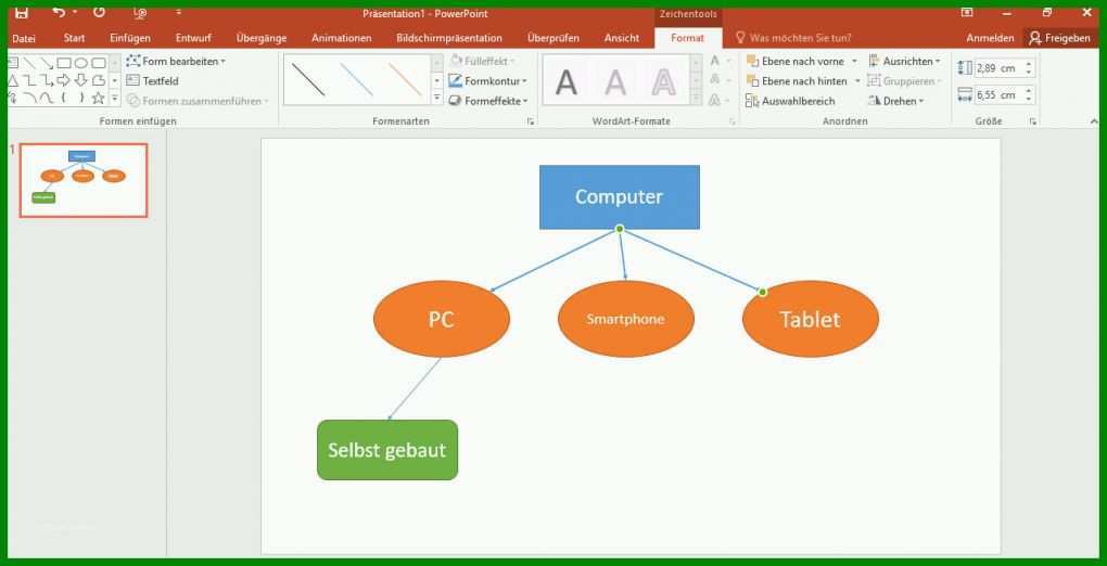 Faszinieren Mindmap Powerpoint Vorlage 1278x654