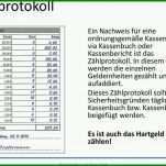 Exklusiv Zählprotokoll Kasse Vorlage 960x619