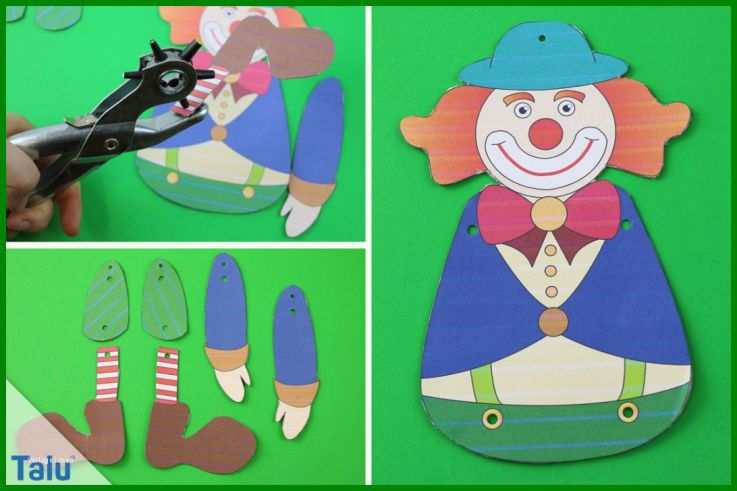 Hampelmann Clown Basteln Vorlage Zum Ausdrucken Teil Der Hampelmann Clown Basteln Vorlage Zum Ausdrucken