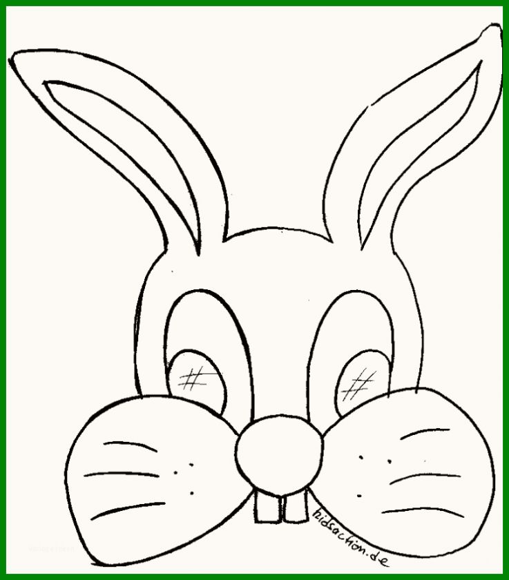 Maske Hase 818×932 Teil Der Hase Maske Basteln Vorlage