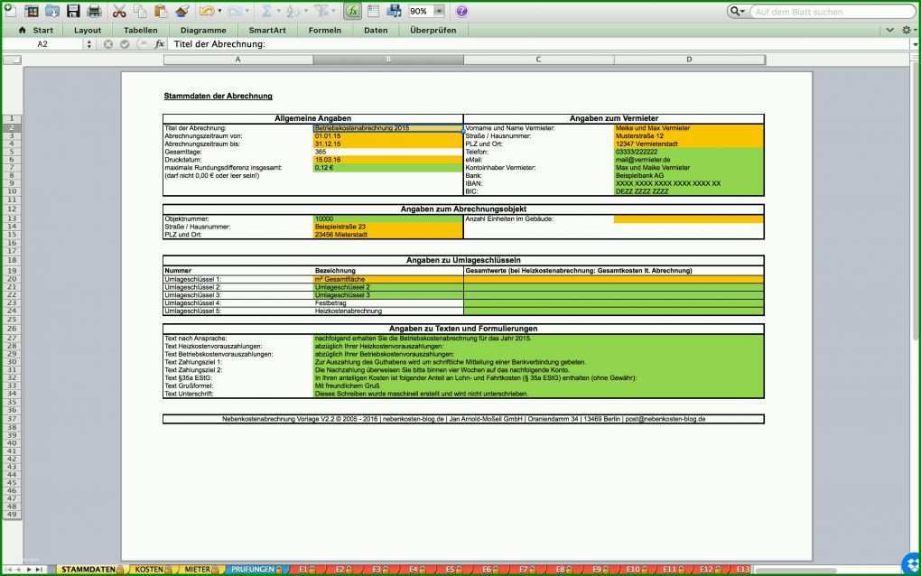 Fabelhaft Kostenlose Vorlage Nebenkostenabrechnung 2560x1600