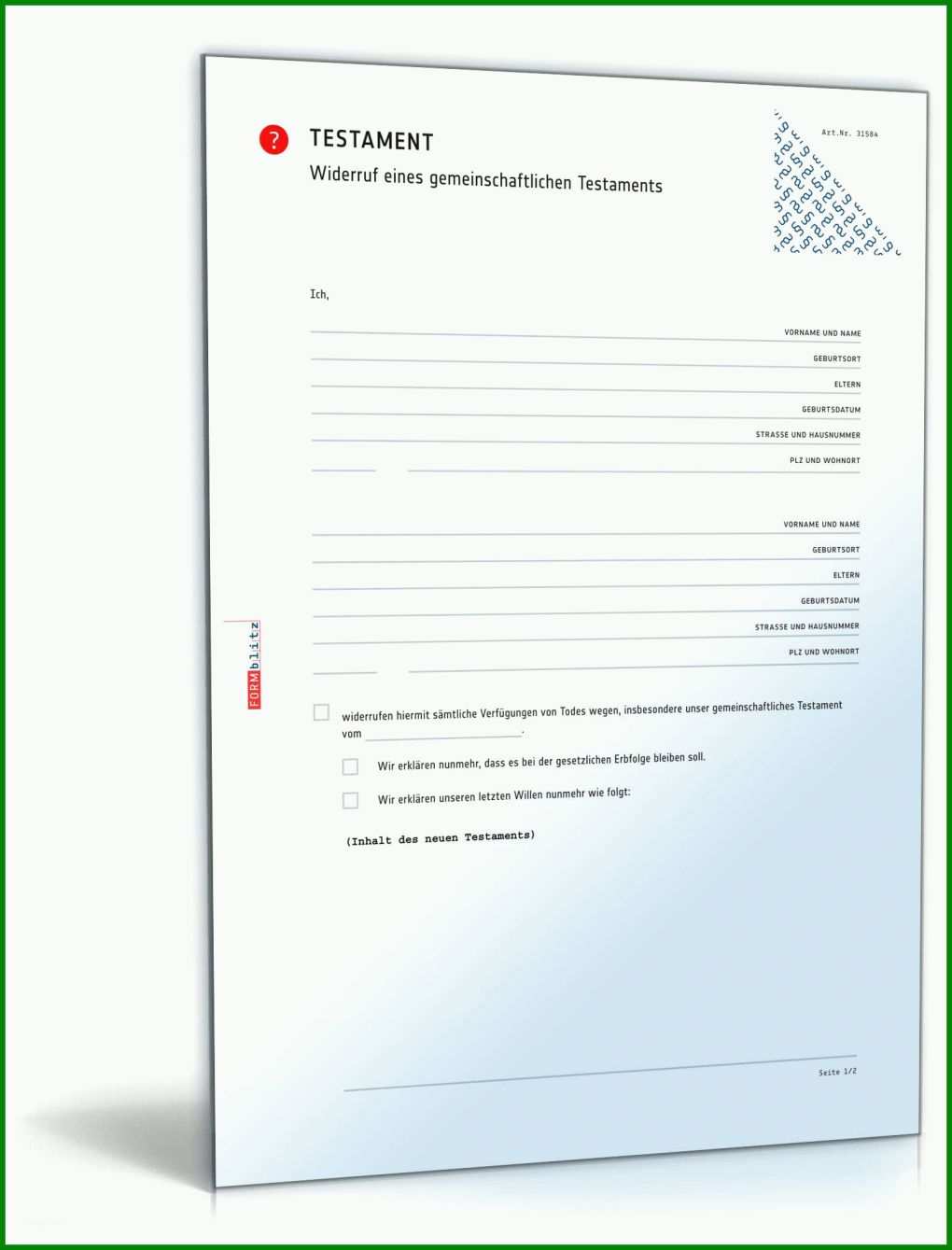Außergewöhnlich Testament Schweiz Vorlage Alleinstehend 1600x2100