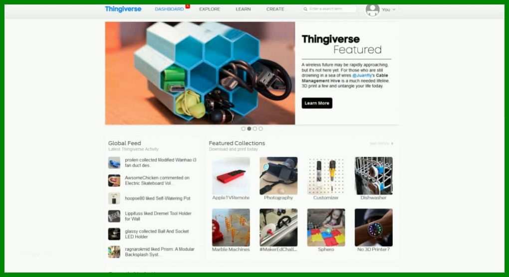 Ideal 3d Drucker Vorlagen Thingiverse 1024x558
