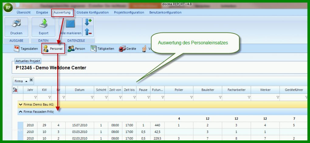 Selten Bautagesbericht Excel Vorlage 1077x497