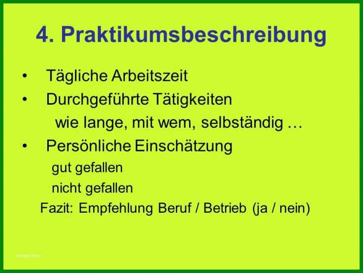 Bemerkenswert Powerpoint Präsentation Praktikum Vorlage 960x720