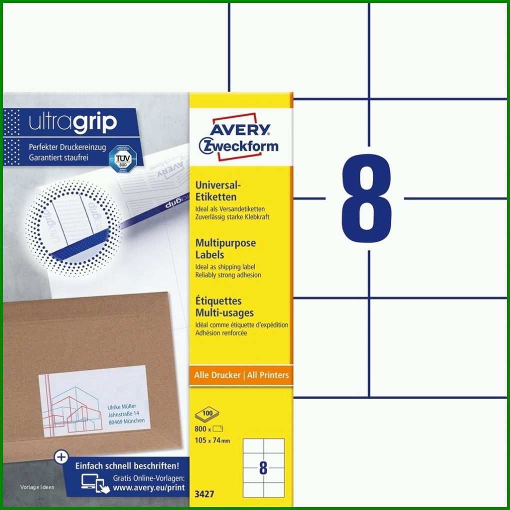 Unvergleichlich Avery Zweckform Etiketten 3474 Word Vorlage 1024x1024