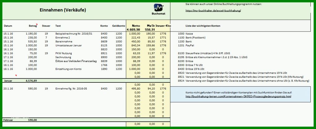 Ausgezeichnet Excel Vorlage Buchhaltung Kostenlos 1202x493