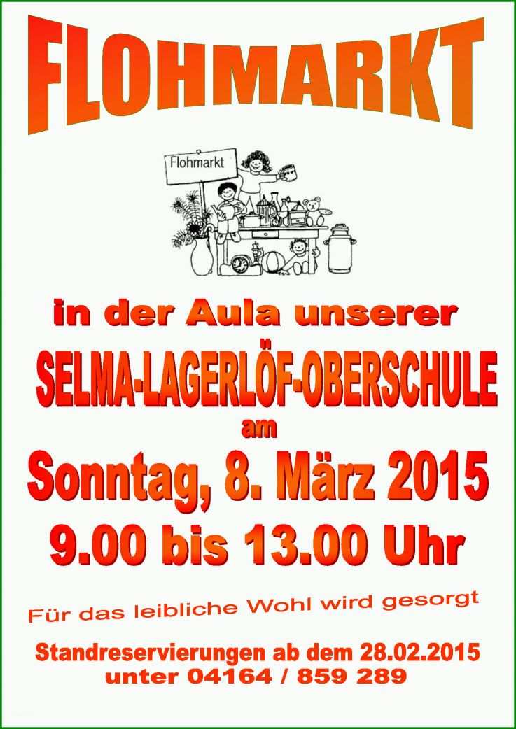 Ideal Flohmarkt Flyer Vorlage 1654x2339