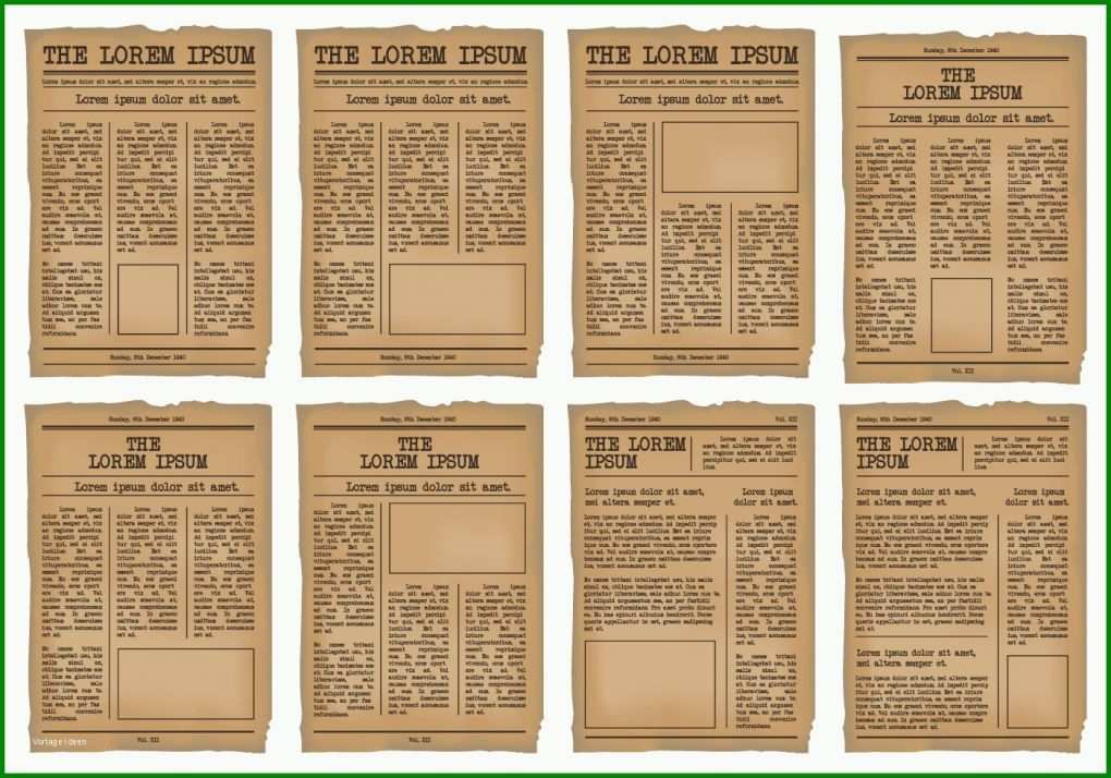 Phänomenal Zeitung Vorlage 1400x980