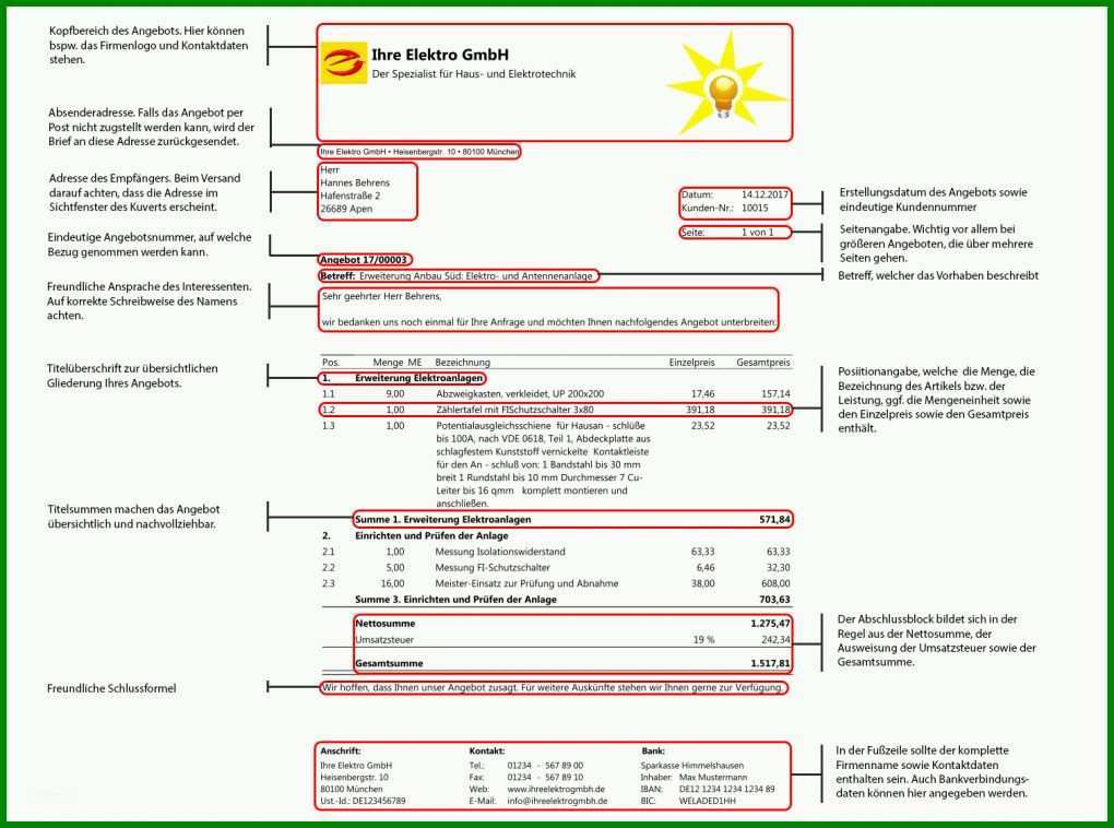 Ausgezeichnet Wie Schreibe Ich Ein Angebot Vorlage 1512x1123