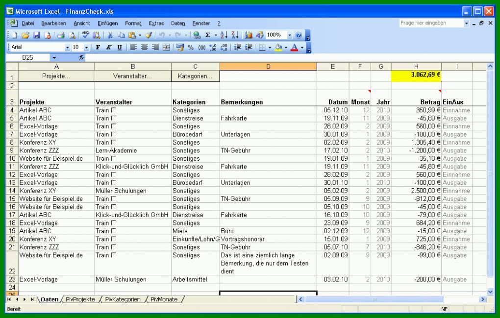 Wunderbar Ausgaben Excel Vorlage Kostenlos 1055x671
