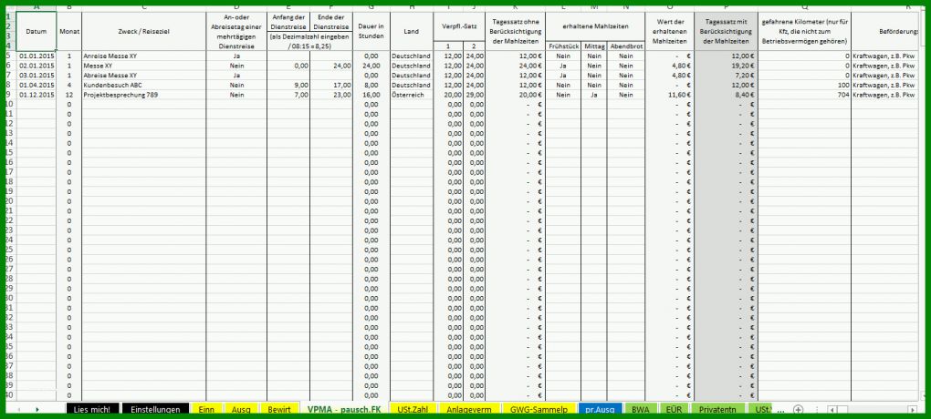 Phänomenal Excel Vorlage Buchhaltung Kostenlos 1438x648