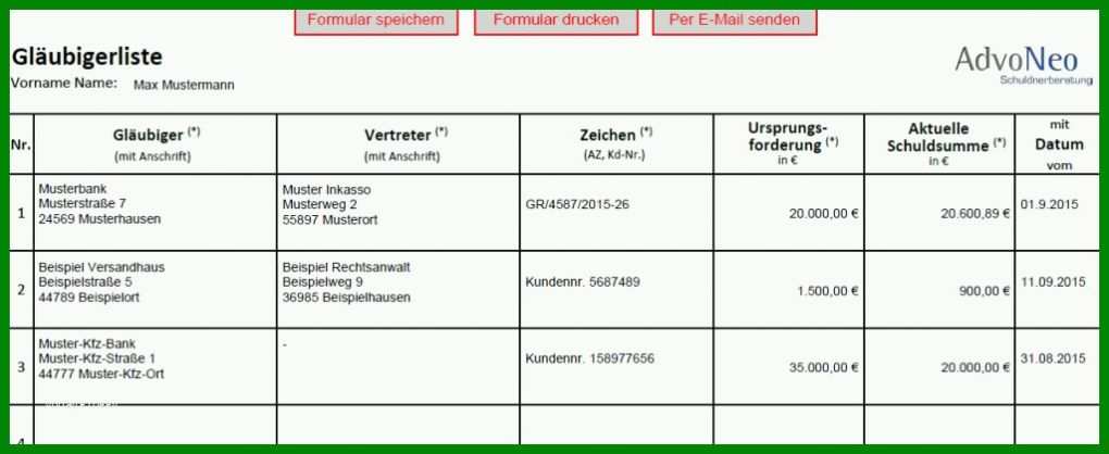 Allerbeste forderungsaufstellung Excel Vorlage Kostenlos 1024x420