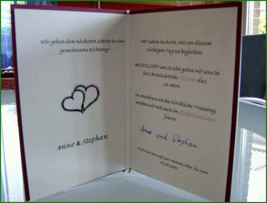 Ausgezeichnet Hochzeitseinladungen Texte Vorlagen 1600x1216