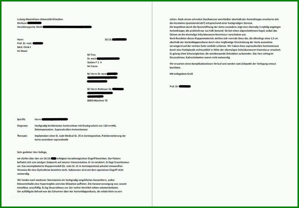 Spezialisiert Patientenbrief Vorlage 1200x836