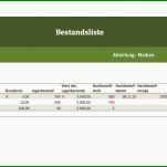 Phänomenal Warenbestand Excel Vorlage 1682x846