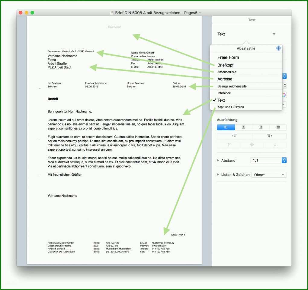 Ausgezeichnet Briefbogen Vorlage Indesign Din 5008 2096x1970