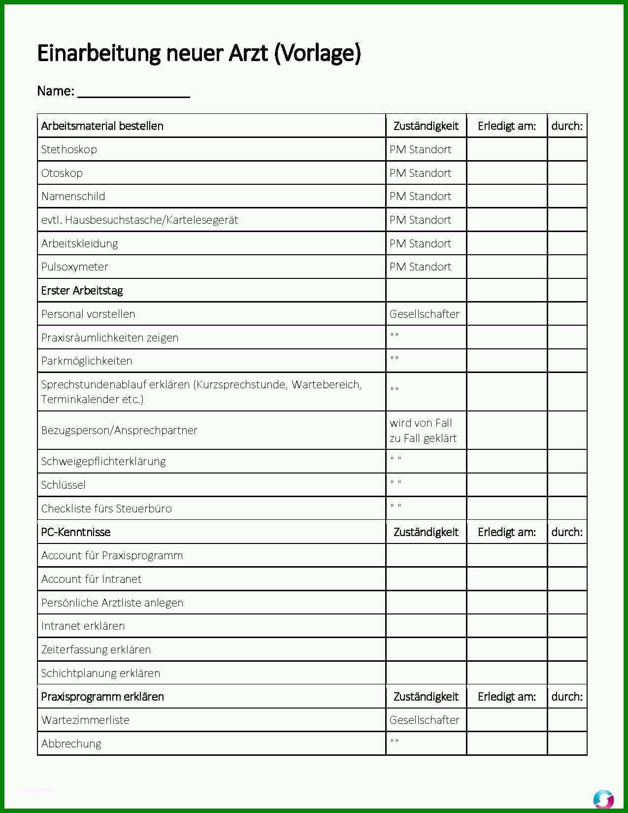 Außergewöhnlich 13 Faszinieren Einarbeitungsplan Vorlage ...