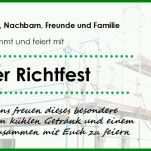 Fantastisch Einladung Richtfest Vorlage 836x372