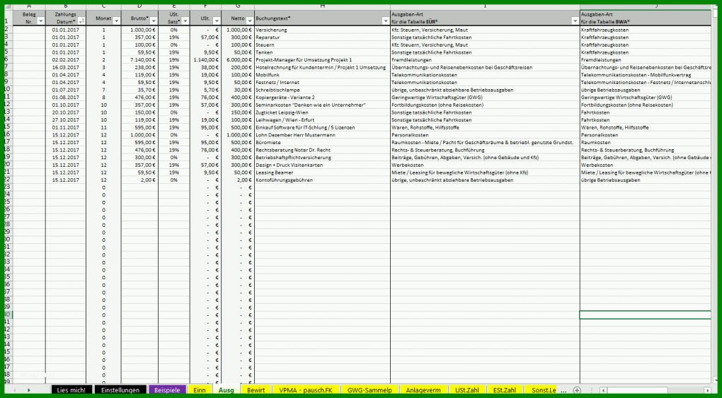 Neue Version Monatliche Ausgaben Excel Vorlage 1440x795