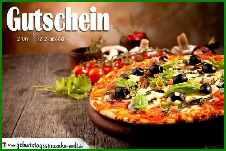 Moderne Pizza Gutschein Vorlage 780x522