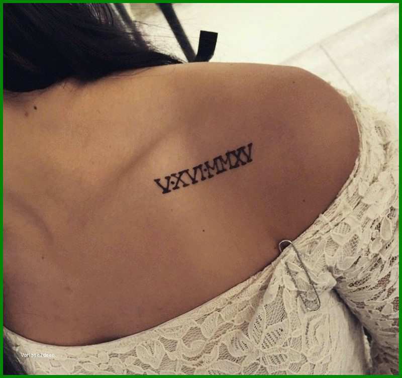 Bemerkenswert Römische Zahlen Tattoo 23 Elegante Desigideen Für