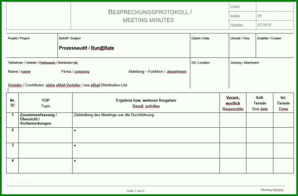 Staffelung Besprechungsprotokoll Vorlage Word 2010 1051x692