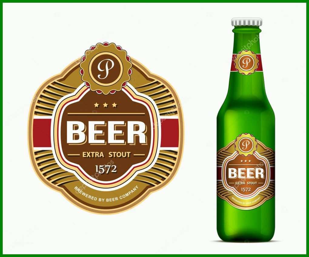 Limitierte Auflage Bier Etikett Vorlage 1024x853