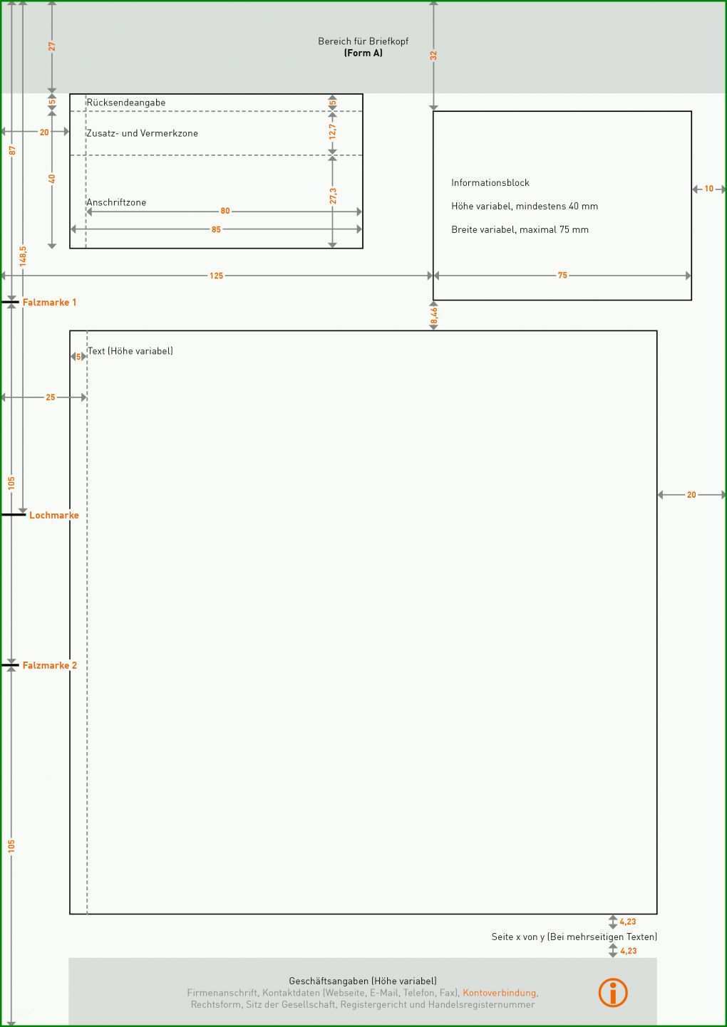 Ausnahmsweise Geschäftsbrief Vorlage Indesign 2481x3508