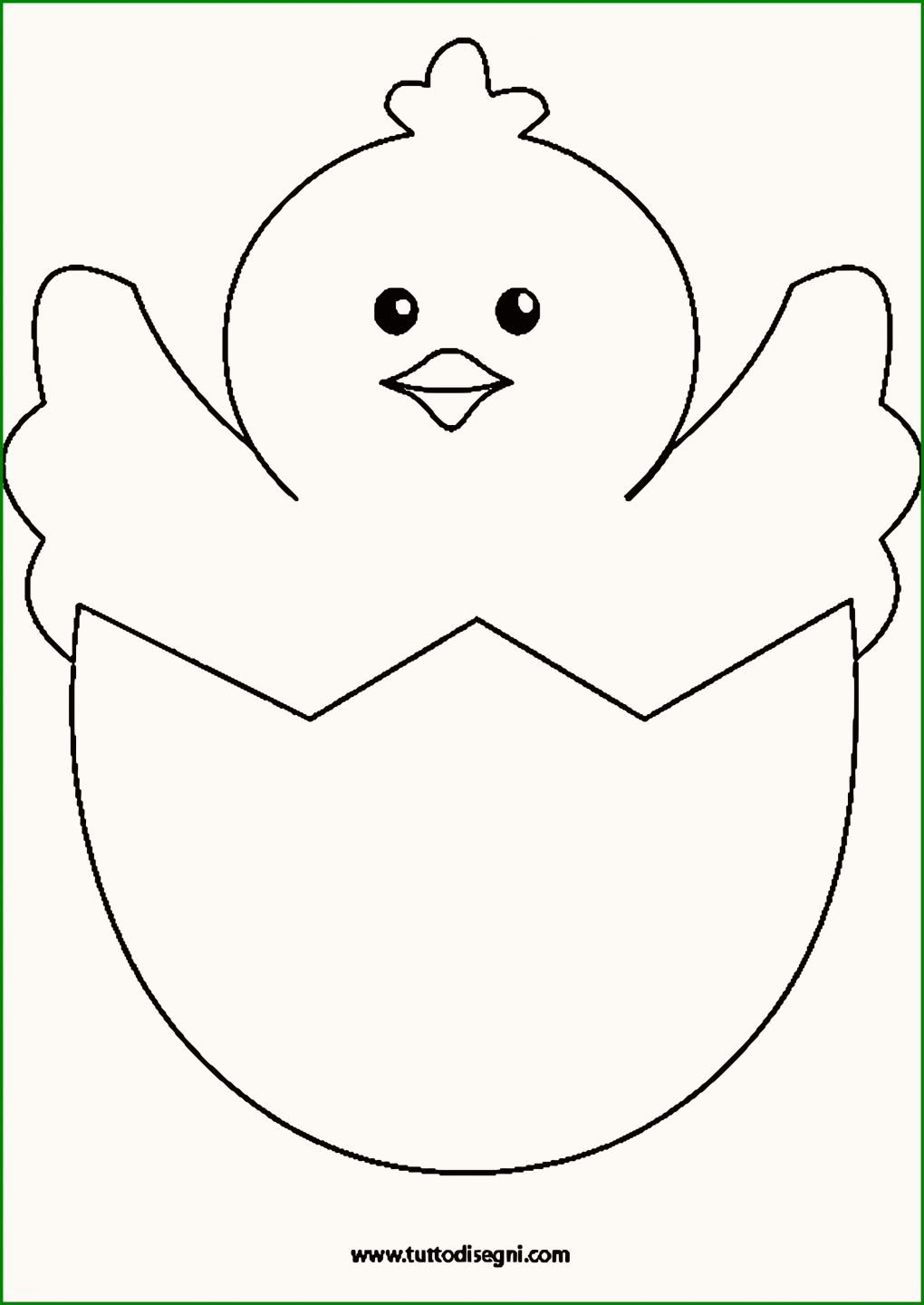 Küken Ausmalbild – Ausmalbilder Für Kinder Teil Der Ostern Basteln Vorlagen Küken