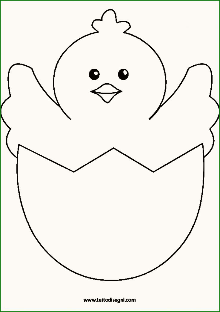 Küken Ausmalbild – Ausmalbilder Für Kinder Teil Der Ostern Basteln Vorlagen Küken