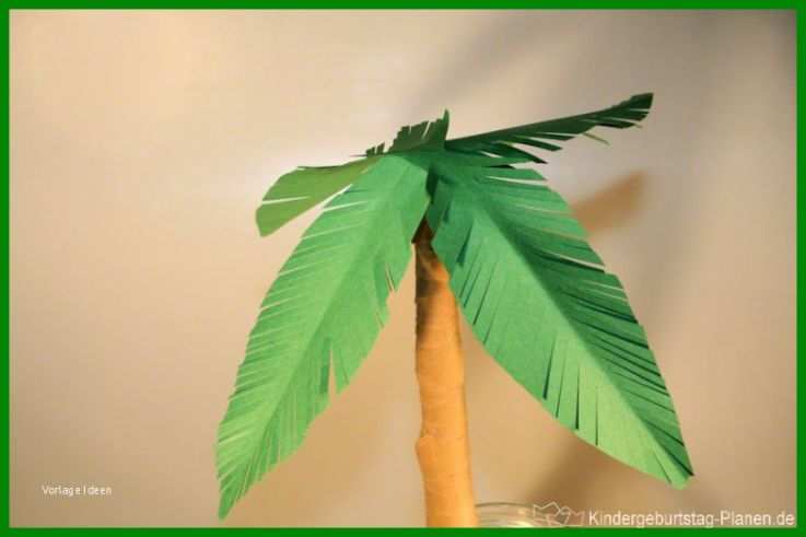 Papier Palmen Basteln Teil Der Palme Basteln Aus Papier Vorlage