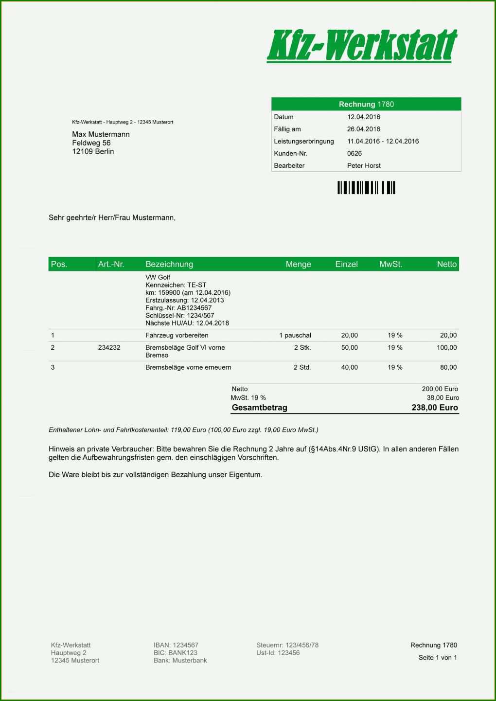 Beste Brief Rechnung Vorlage 2495x3524