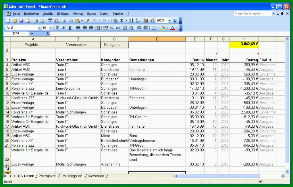 Überraschen Einnahmen Ausgaben Excel Vorlagen 1055x671